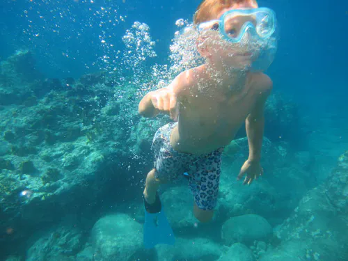 Dans l'eau