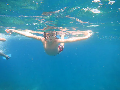 Dans l'eau