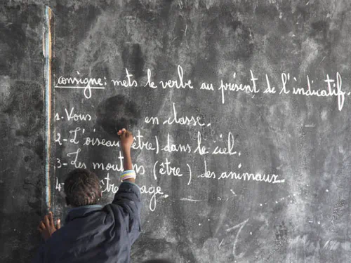 En classe
