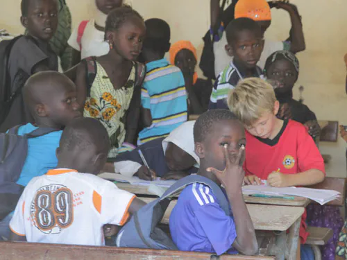 Camille en classe