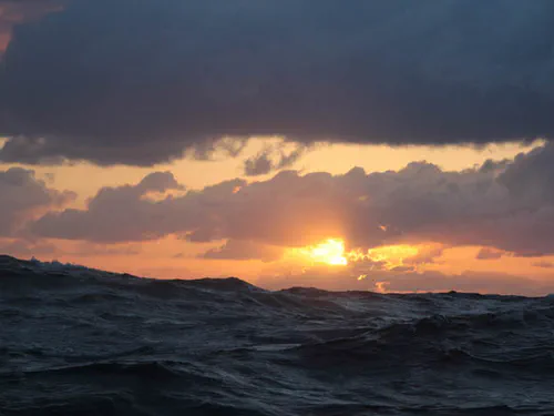 Sunset mer formée